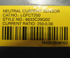 Eaton LGFCT250 Neutral Current Sensor Ratio: 250:0.06 - New