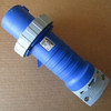Leviton 460P9W Watertight Male Connector 60A 3PH 3P 4W 250VAC Blue - Used