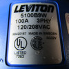 Leviton 5100B9W 100 Amp 3PH 120/208 VAC Flanged Inlet Blue - Used