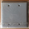 CE 436-569 Metal 2-Gang Blank Cover w/ Gasket Gray (Lot of 6) - New In Package