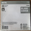 CE 436-569 Metal 2-Gang Blank Cover w/ Gasket Gray (Lot of 6) - New In Package