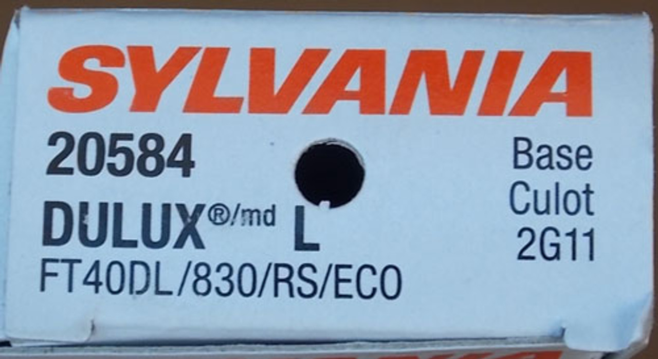 Sylvania FT40DL/830/RS/ECO 20584 40 Watt 4 Pin Dulux Fluorescent Lamp (Lot of 2) - New