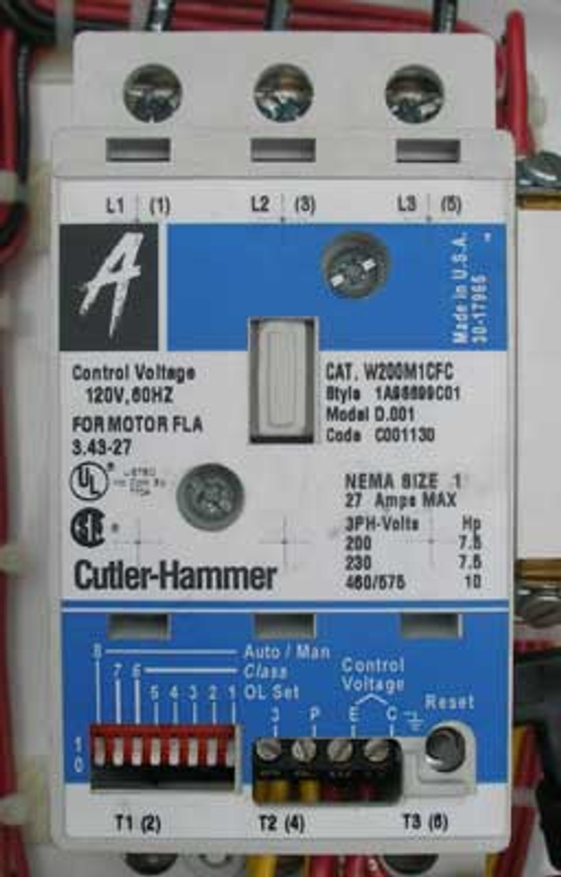 Cutler Hammer ECA2212CHC Size 1 Combo Starter 30A 600V Nema 3R