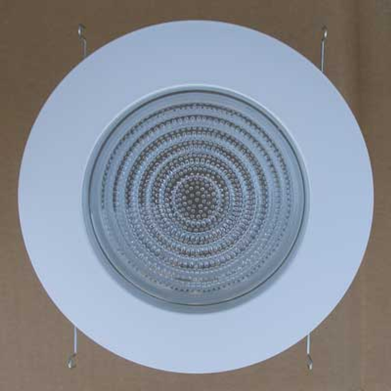 Elite B706 6" Fluorescent Shower Trim Metal/Plastic Fresnel Lens White - New