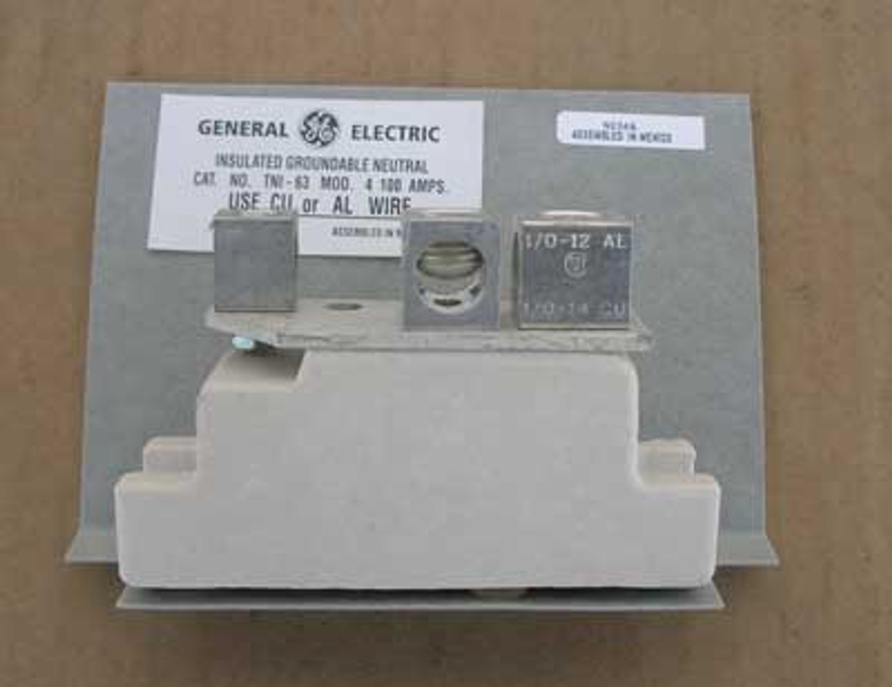 GE Insulated Groundable Neutrals TNI63 100 Amp 600V