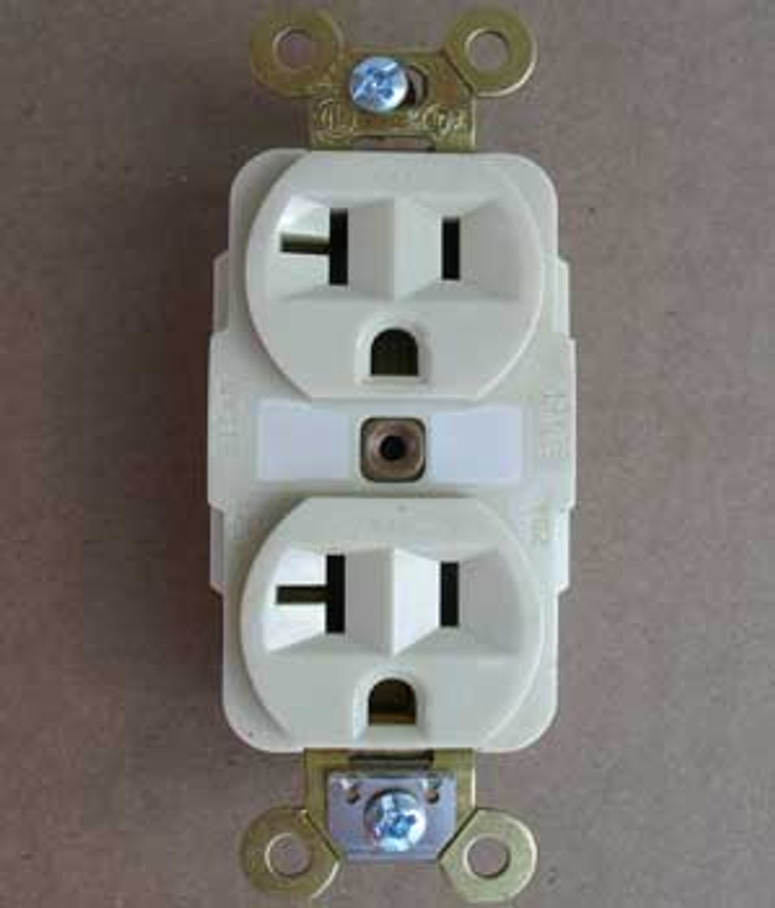 Hubbell HBL5362I 2 Pole 3 Wire 20 Amp 125V Ivory Duplex Receptacle