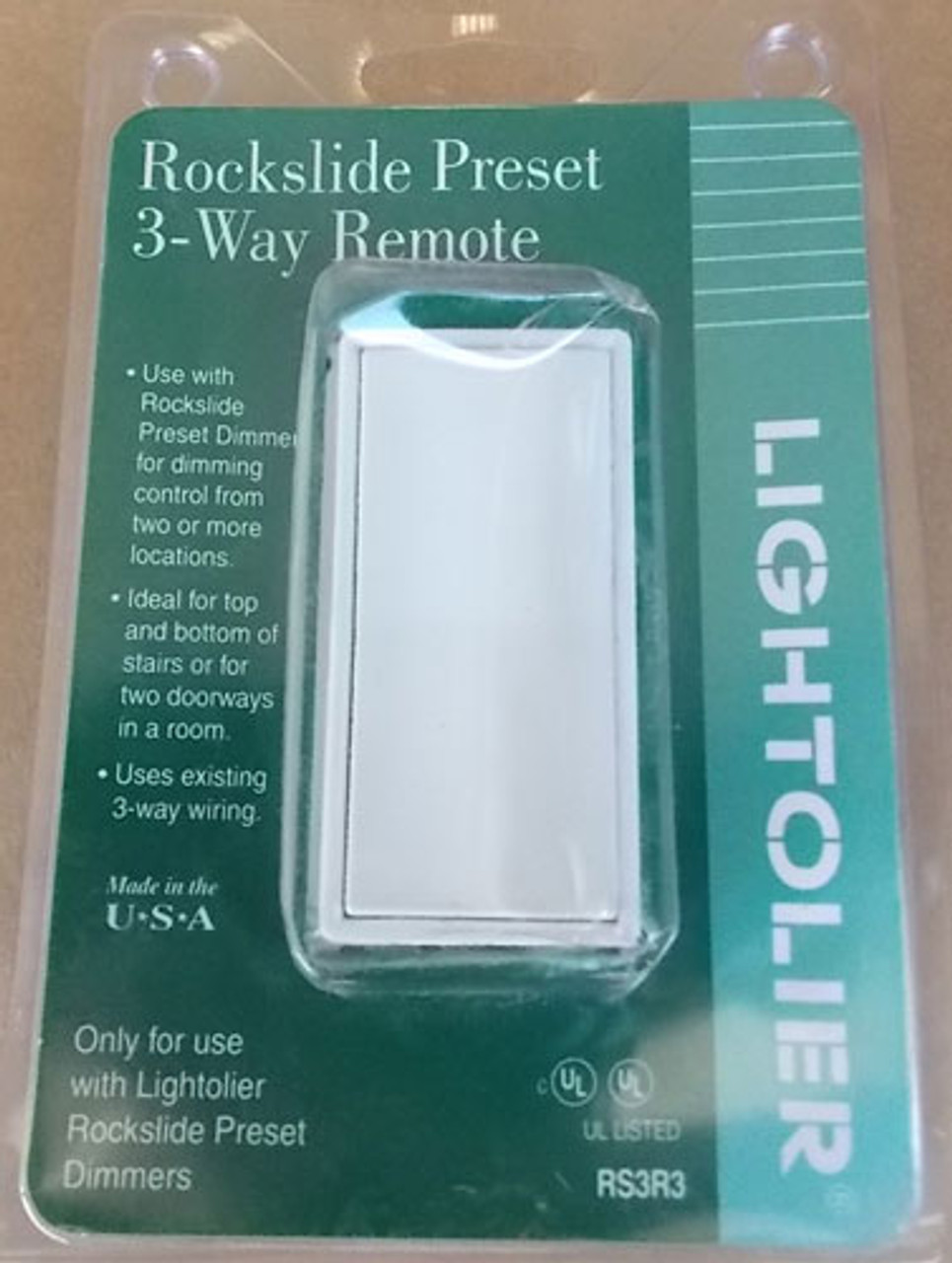 Lightolier RS3R-3-W-C Rockslide Dimmer 120V White (Lot of 4) - New In Package