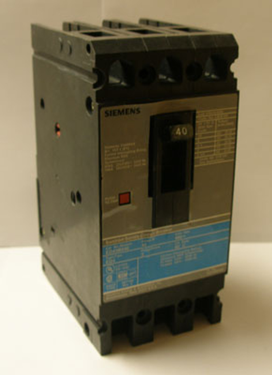 Siemens ED43B050 3 Pole 50 Amp 480VAC MC Circuit Breaker - NPO