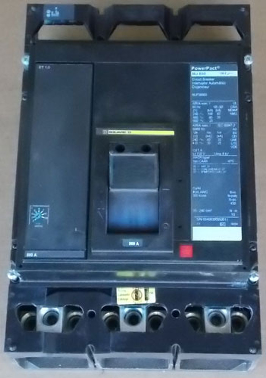 Square D MJP36800 3 Pole 800 Amp 600 VAC Circuit Breaker - NPO