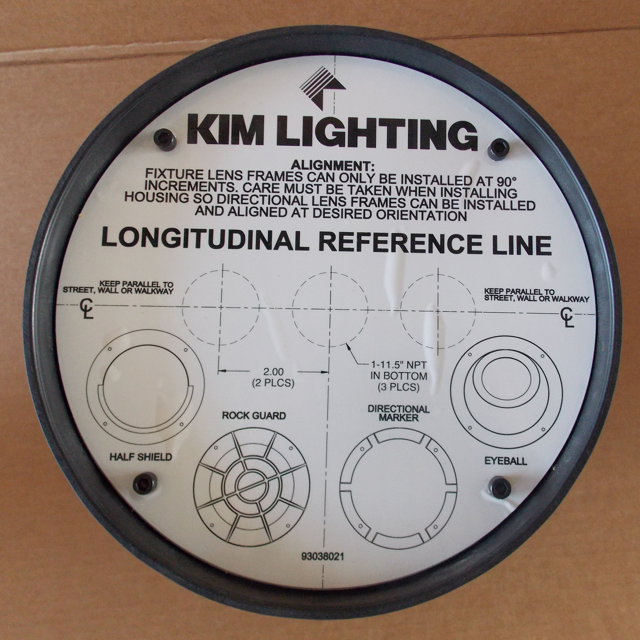 Kim Lighting LTV82-PI Lightvault 8 Flat Frame Moulded Housing - New