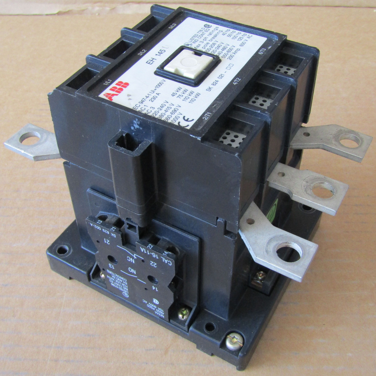 ABB EH145 Magnetic Contactor 200 Amp 3 Pole 600V 480V Coil - Used