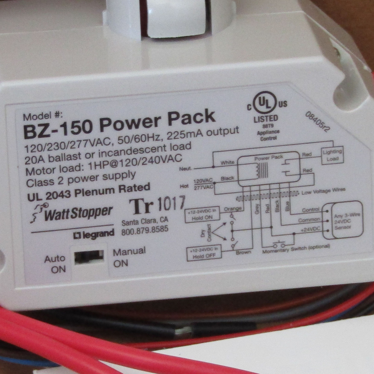 WattStopper BZ-150 Power Pack 120/230/277V, 225mA Output - New