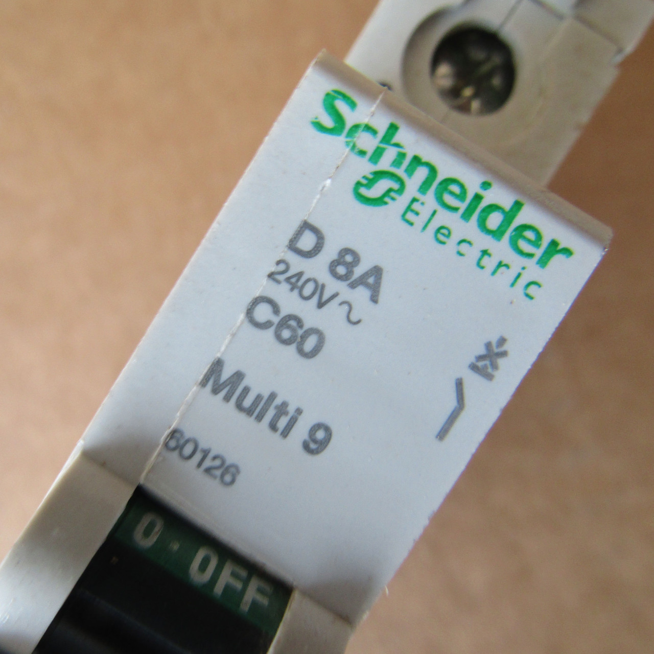 Schneider Electric 60126 D 8A C60 1 Pole 8 Amp 240V Multi 9 Circuit Breaker - New