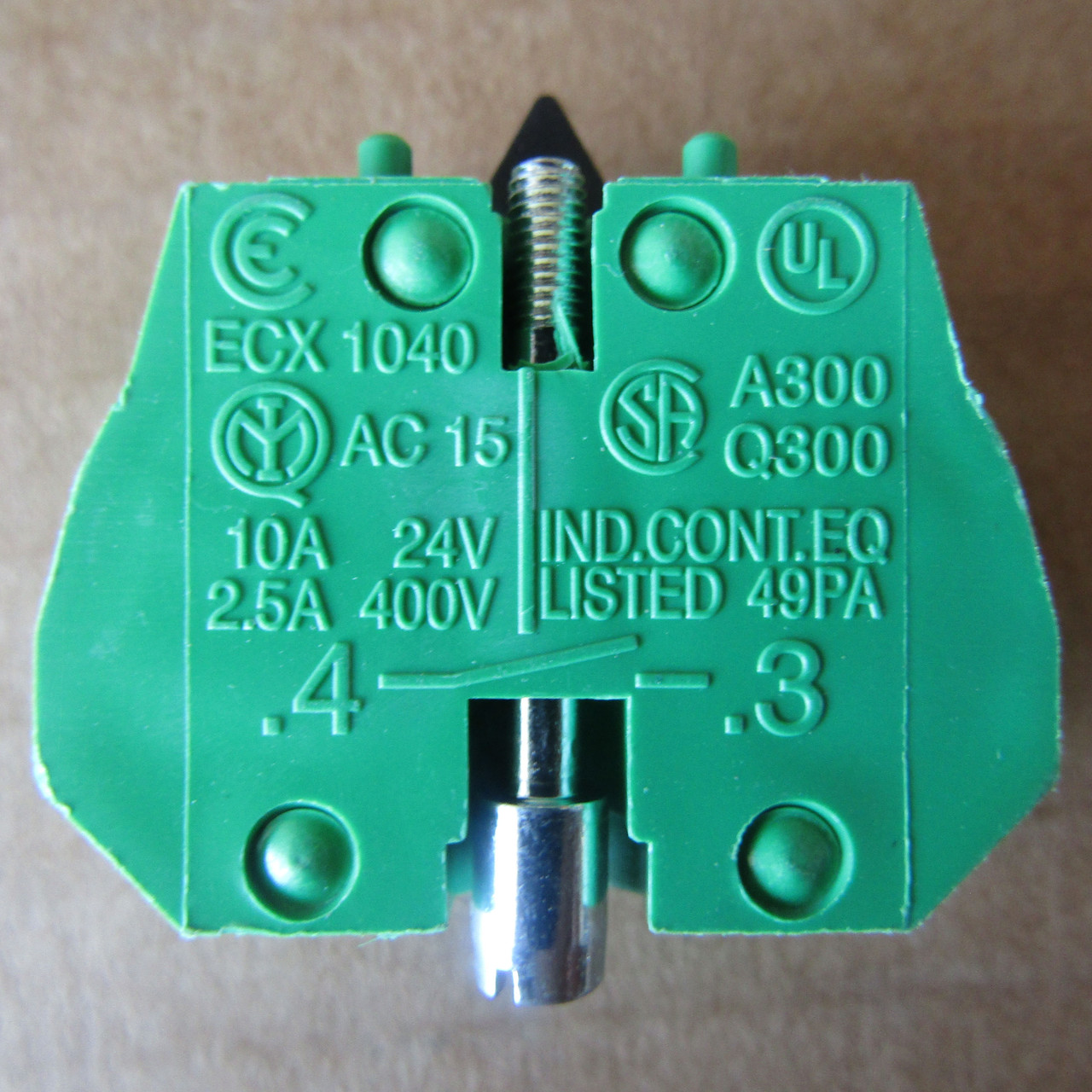 Automation Direct GCX3203-24L 22MM Illuminated LED Pushbutton Switch Yellow 1NC - New