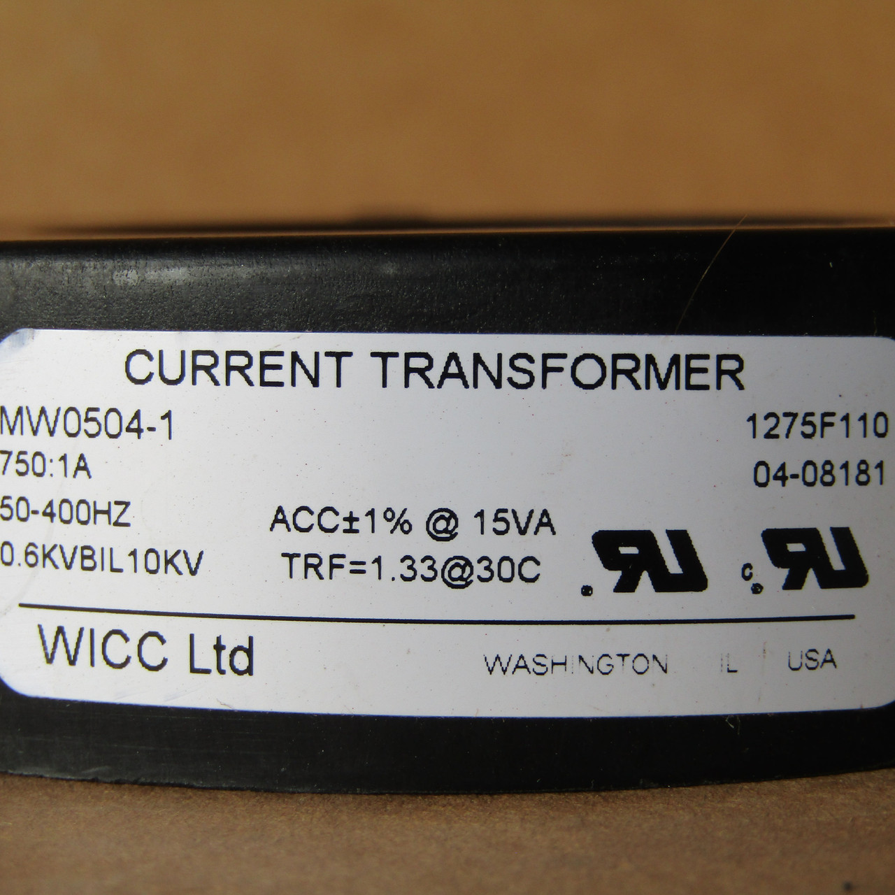 Details about   Wicc Ltd MW0532-1 Current Transformer 1000:1 