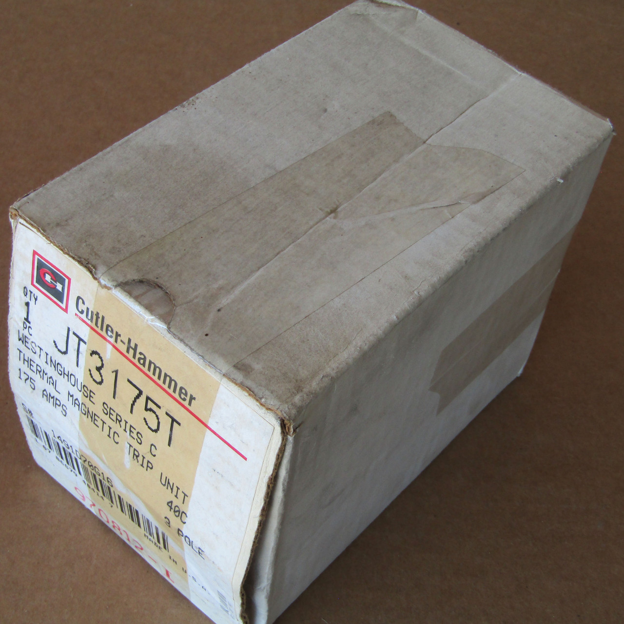 Westinghouse JT3175T 3 Pole 175 Amp Thermal Magnetic Trip Unit - New In Box