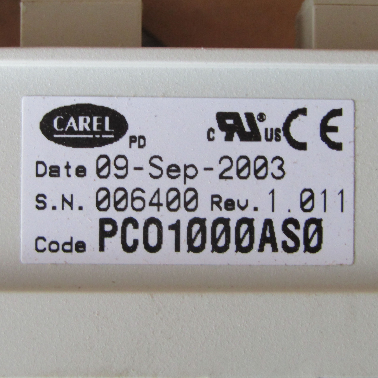 Carel PCO1000AS0 Programmable Controller - Used