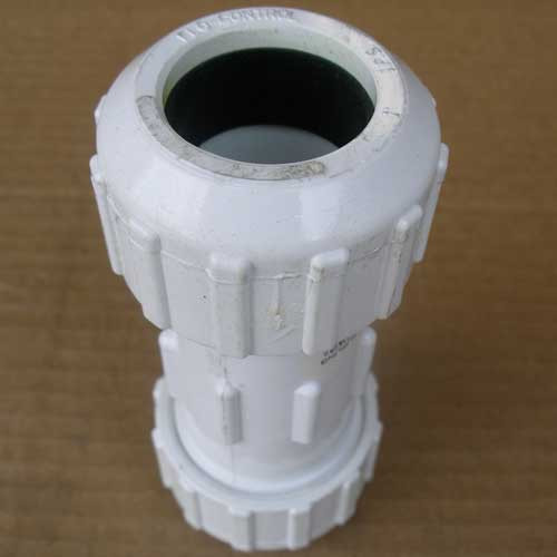 AD Technologies 1" PVC Compression Coupling (Lot of 3) - New