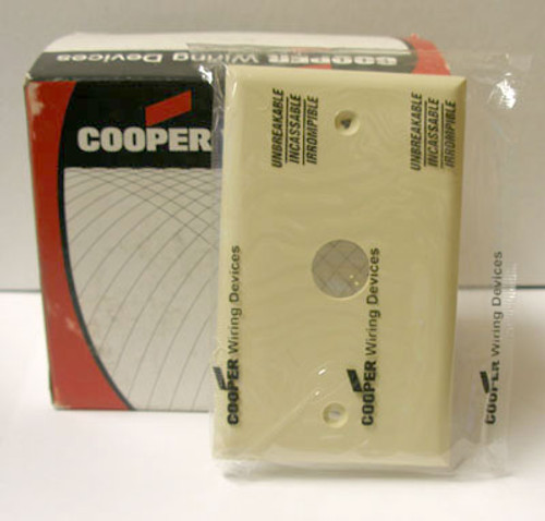 Cooper 5159V 1 Gang Ivory Thermo Wallplate (Lot of 15) - New