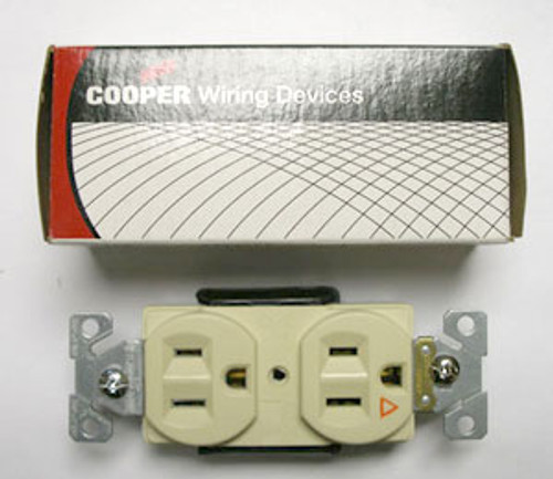 Cooper IG5262V 15A Nema5-15 Ivory Receptacle Sold in Box of 5