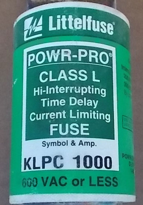 Littelfuse POWR-PRO KLPC 1000A 600VAC Class L Hi-Interrupting Time Delay Fuse