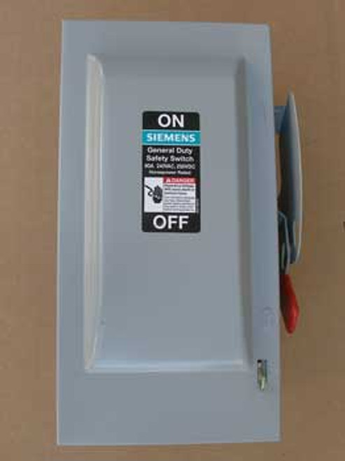 Siemens GF222N 60A 240V 2P General Duty Fusible Safety Switch N1 - New