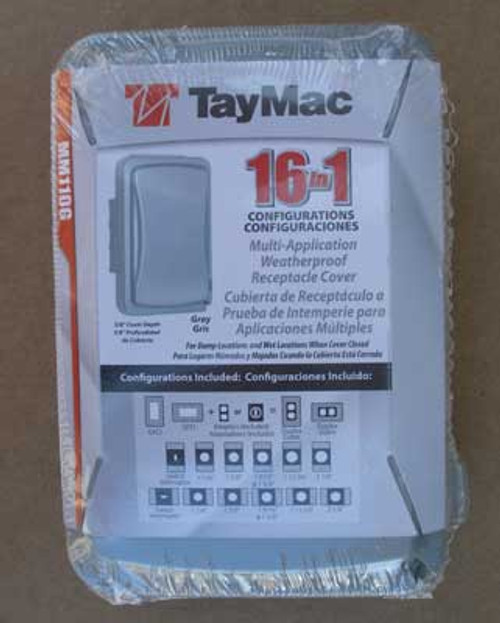 TayMac MM110G Weatherproof 1 Gang Outdoor Receptacle Cover, Lot of 2 - New
