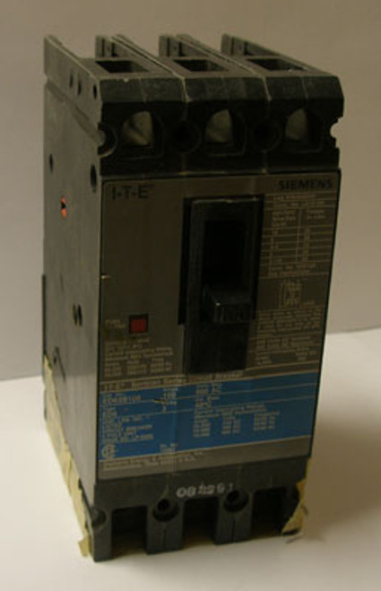 Siemens ED63B040  3 Pole 40 Amp 600VAC 25K MC Circuit Breaker - Used