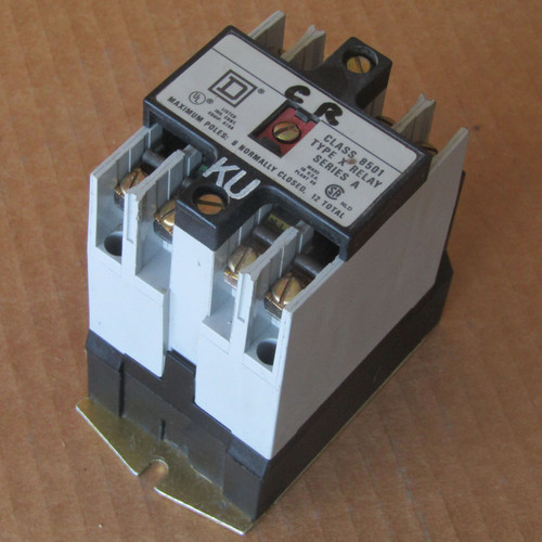 Square D 8501 X020 Industrial Control Relay 20A Series A - Used