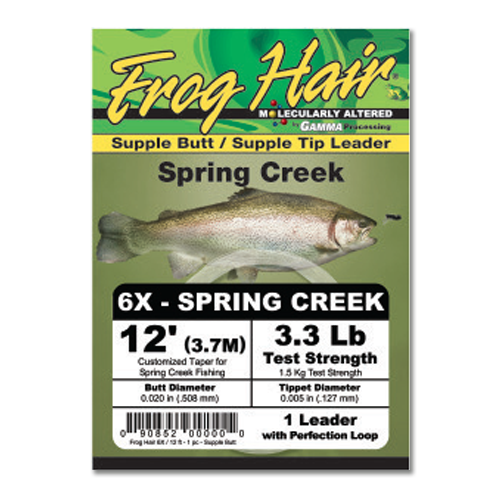 FROG HAIR SPRING CREEK LEADERS 12ft