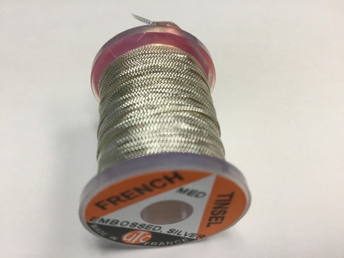 FRENCH EMBOSSED SILVER TINSEL (Medium)