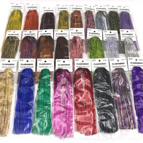 CHARTREUSE HOLOGRAPHIC MINNOW FLASH 1//69/" TINSEL FOR FLY TYING
