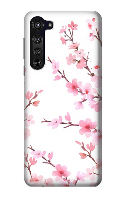 S3707 Pink Cherry Blossom Spring Flower Case For Motorola Edge