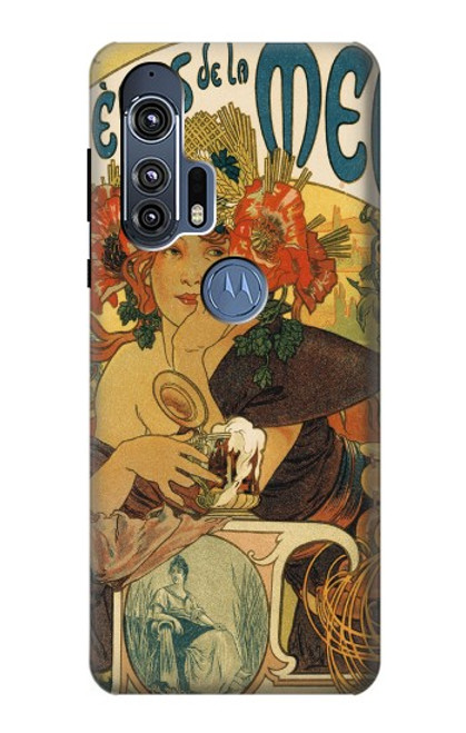 S2740 Alphonse Mucha Bieres De La Muse Case For Motorola Edge+