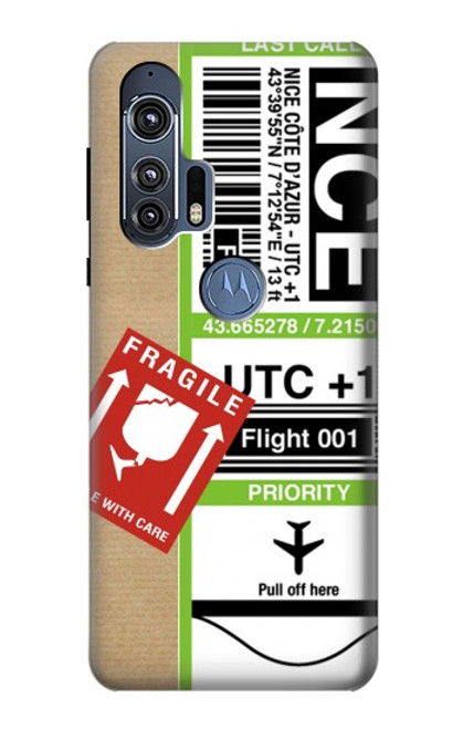 S3543 Luggage Tag Art Case For Motorola Edge+