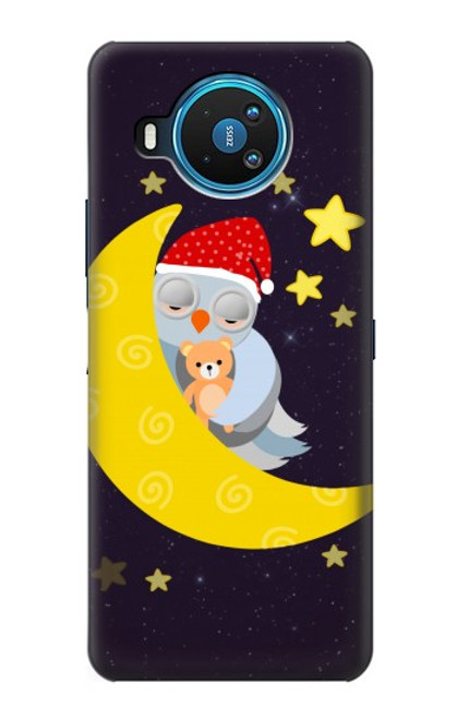 S2849 Cute Sleepy Owl Moon Night Case For Nokia 8.3 5G