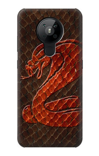 S0663 Cobra Snake Skin Case For Nokia 5.3