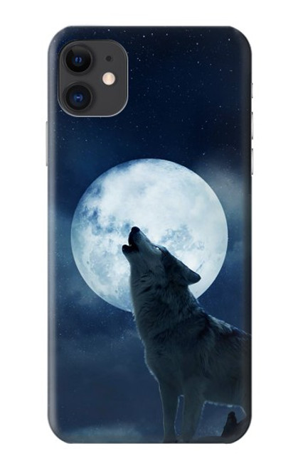 S3693 Grim White Wolf Full Moon Case For iPhone 11