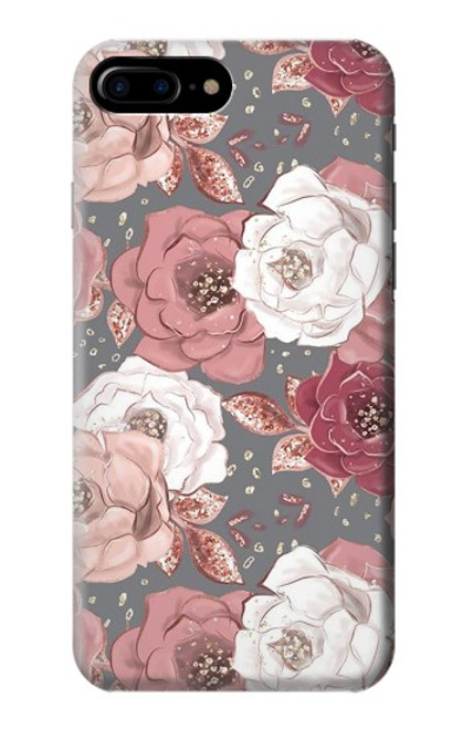 S3716 Rose Floral Pattern Case For iPhone 7 Plus, iPhone 8 Plus