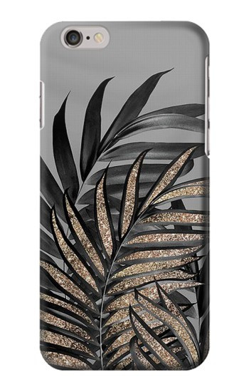 S3692 Gray Black Palm Leaves Case For iPhone 6 6S