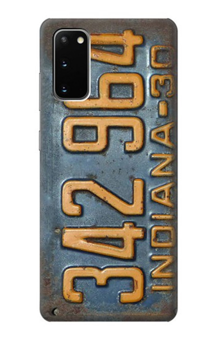 S3750 Vintage Vehicle Registration Plate Case For Samsung Galaxy S20