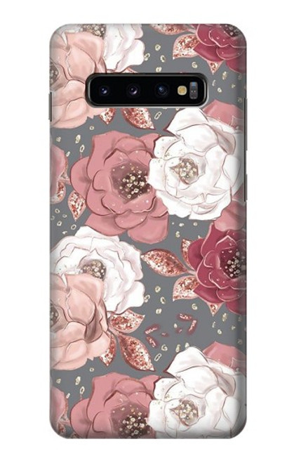 S3716 Rose Floral Pattern Case For Samsung Galaxy S10 Plus