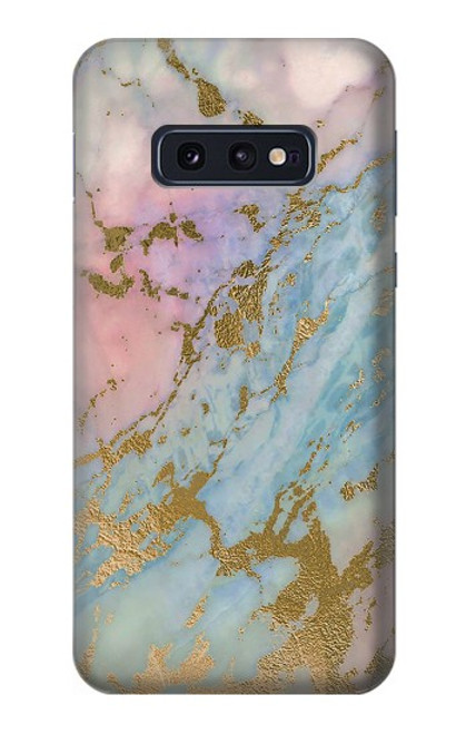 S3717 Rose Gold Blue Pastel Marble Graphic Printed Case For Samsung Galaxy S10e