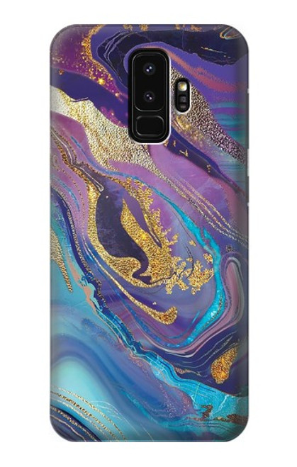 S3676 Colorful Abstract Marble Stone Case For Samsung Galaxy S9 Plus