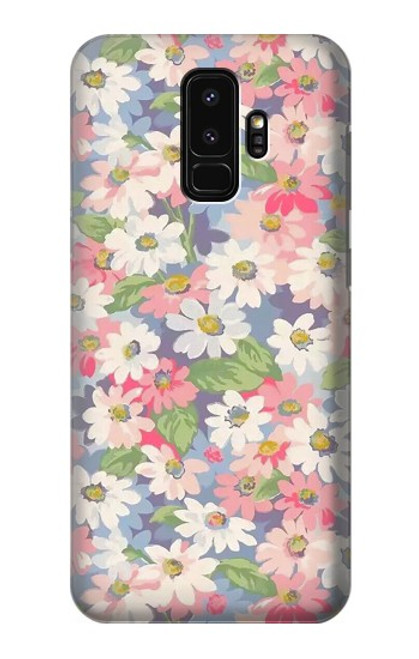 S3688 Floral Flower Art Pattern Case For Samsung Galaxy S9 Plus