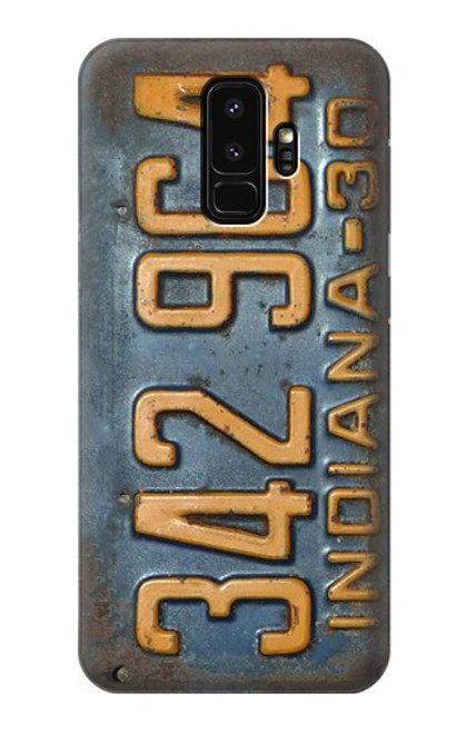 S3750 Vintage Vehicle Registration Plate Case For Samsung Galaxy S9 Plus
