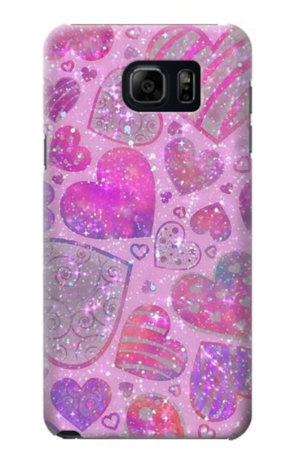 S3710 Pink Love Heart Case For Samsung Galaxy S6 Edge Plus