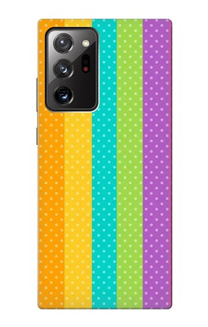 S3678 Colorful Rainbow Vertical Case For Samsung Galaxy Note 20 Ultra, Ultra 5G