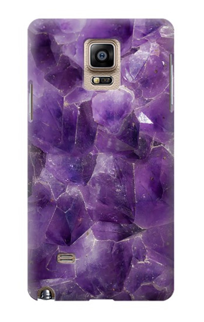 S3713 Purple Quartz Amethyst Graphic Printed Case For Samsung Galaxy Note 4