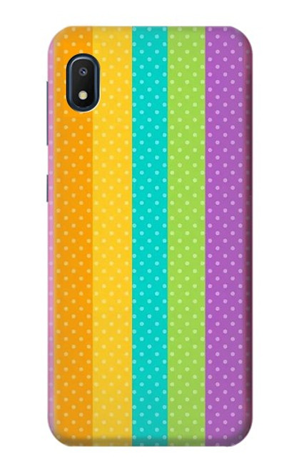 S3678 Colorful Rainbow Vertical Case For Samsung Galaxy A10e